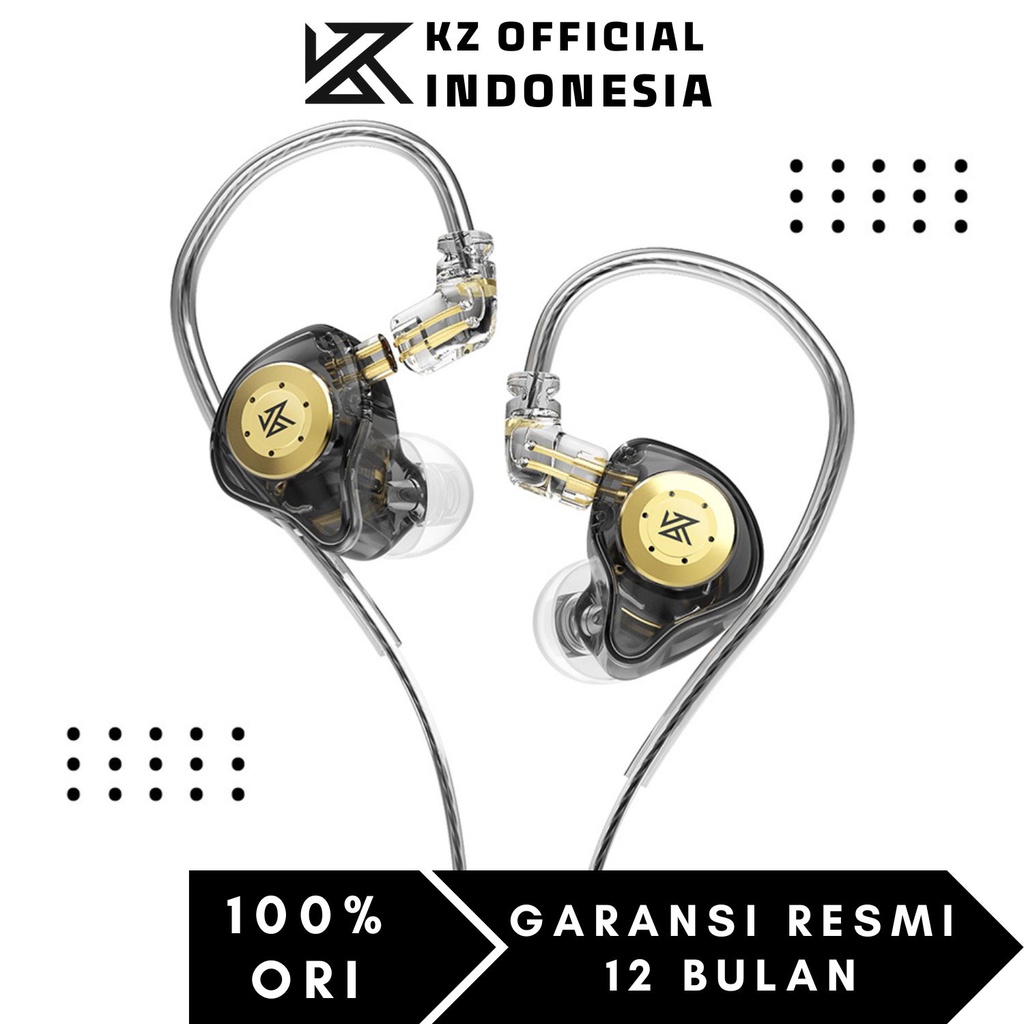 KZ EDX Pro BassHead In Ear Earphone with MIC - GARANSI RESMI