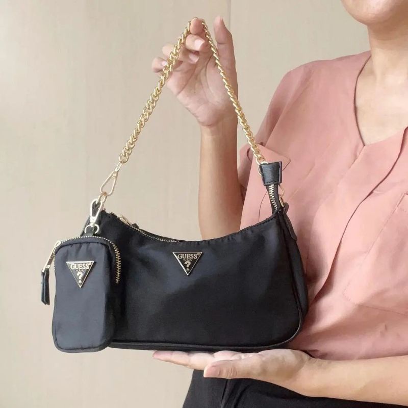 GUESSS Paris Shoulder Bag with Purse