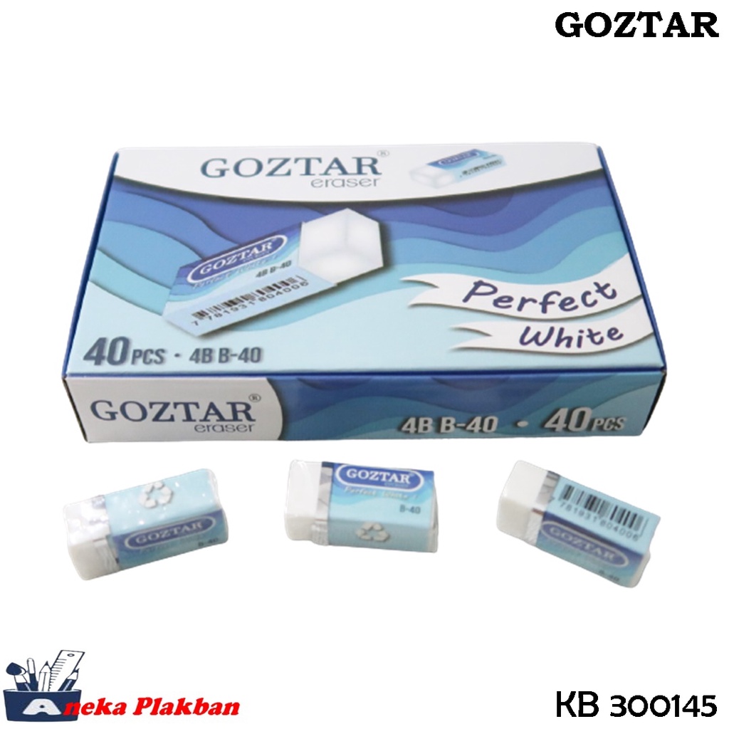 Jual [BOX/40PCS] GOZTAR ERASER B-40 PENGHAPUS PENSIL | Shopee Indonesia