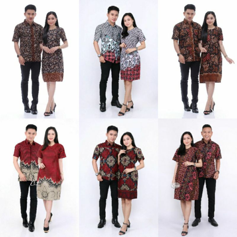 Dress couple seragam Kerja IMPLEK trending new arrival Dress batik