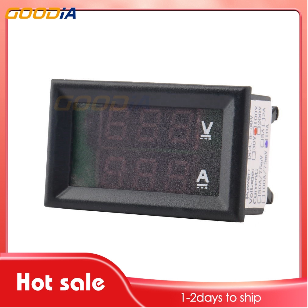 Voltmeter Ammeter Digital DC100V 10A / 50A / 100A Dengan Display LED