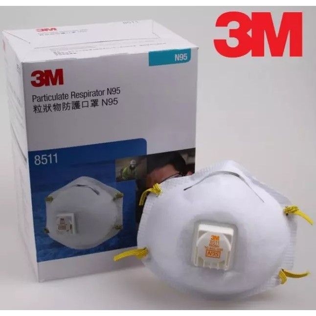  masker  3m  Particulate Respirator 8511 N95 Shopee Indonesia 