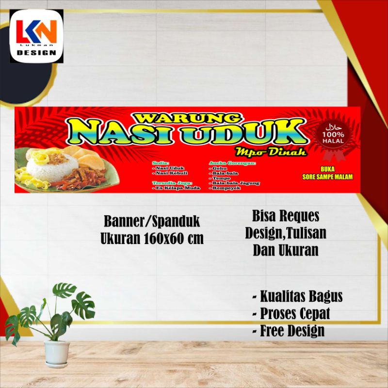 spanduk, banner warung nasi uduk