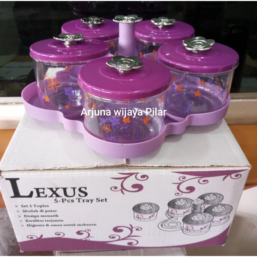 Toples Kue lebaran Lexus Tray isi 5 pcs  (+Bubble &amp; Kardus)