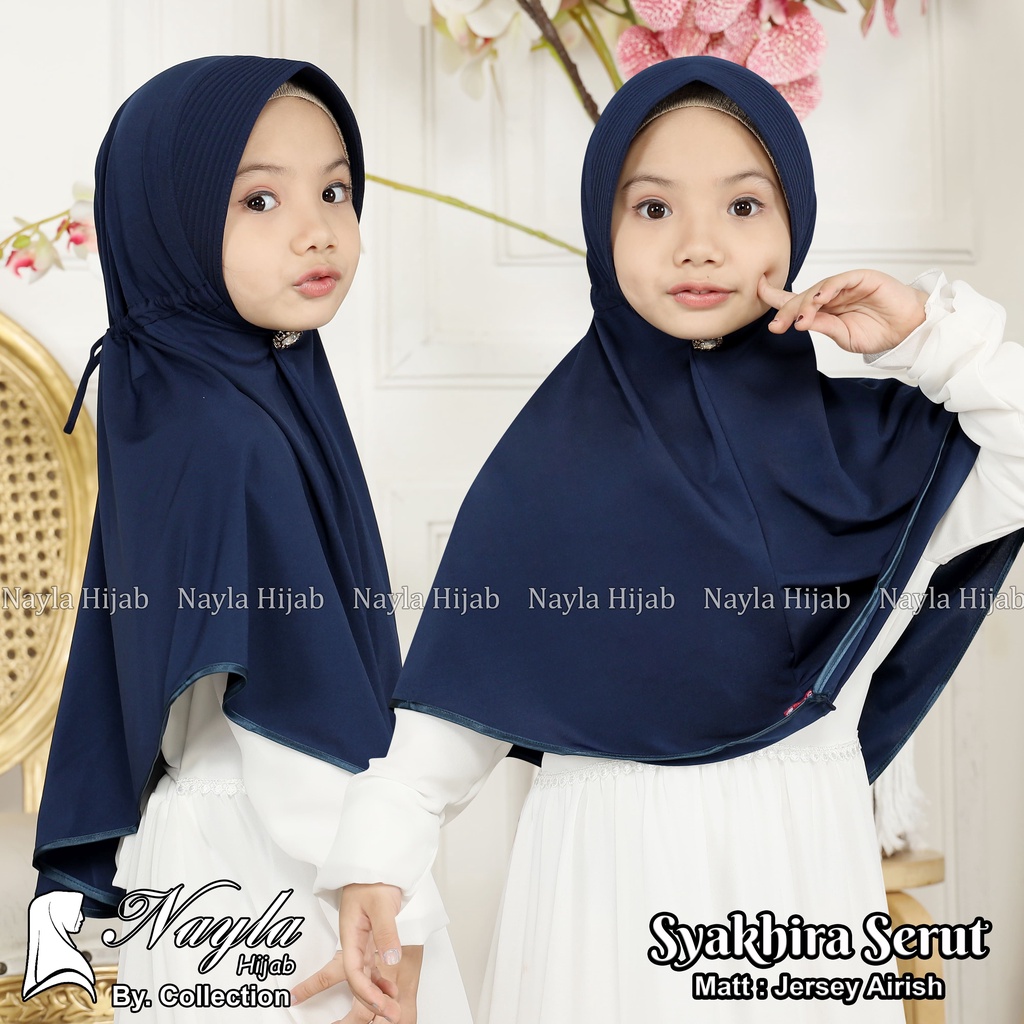 Kerudung Instan Anak Syakhira Serut By Nayla Hijab Jilbab Anak Jersey Airis Termurah Nayla Hija'b