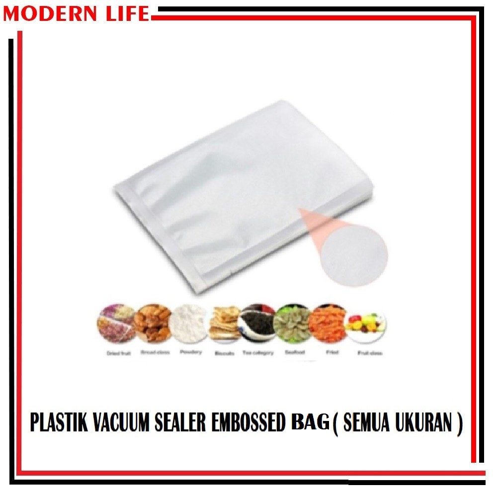 Plastik Vacuum Sealer Makanan Embossed BAG ( SEMUA UKURAN )