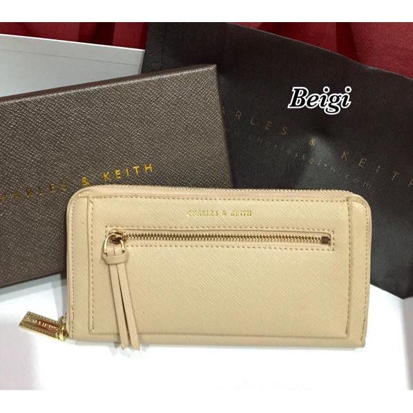 Dompet Wanita Original Charles And Keith Zipper Original (Ori)