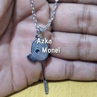 0Kalung Bulutangkis Shuttlecock Raket Kok  Stainless Monel