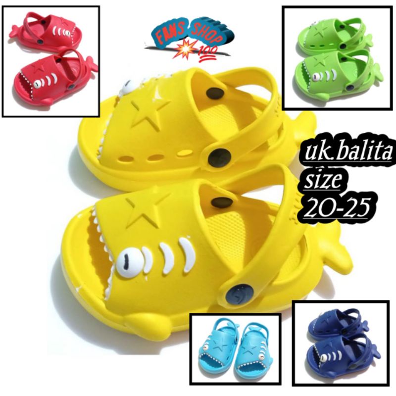 Sandal Baim Anak Karakter Baby shark (371e)