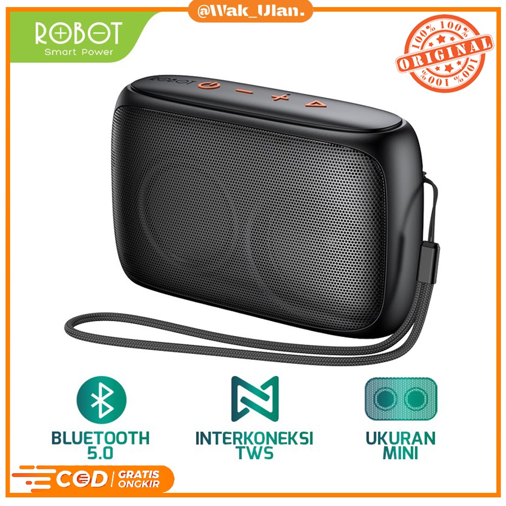 ROBOT RB110 RB-110 RB 110 Speaker Bluetooth 5.0 Mini Portable Support Micro SD &amp; USB