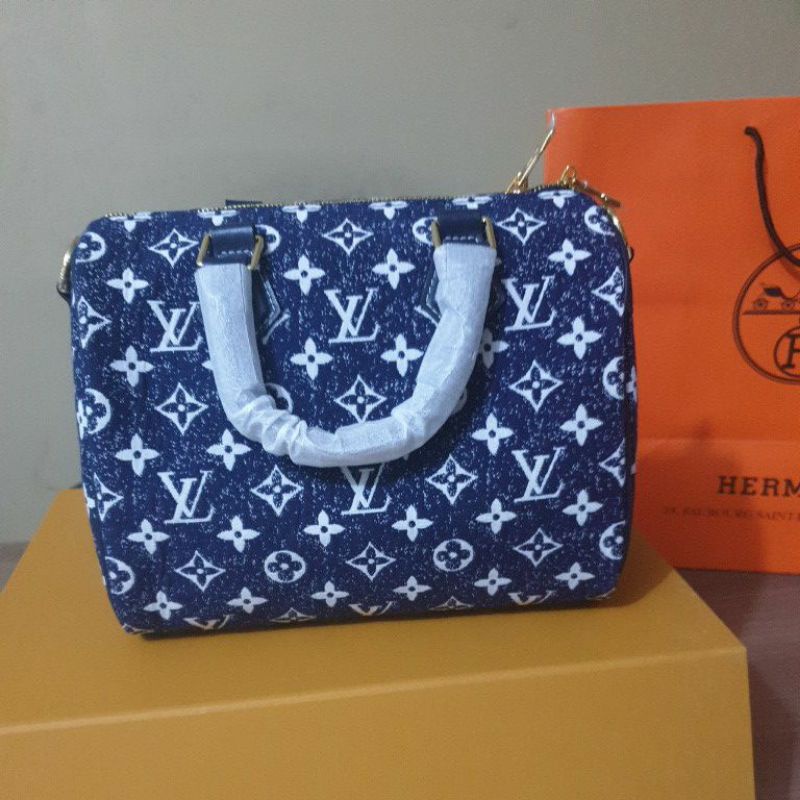 lv bag lv speedy denim