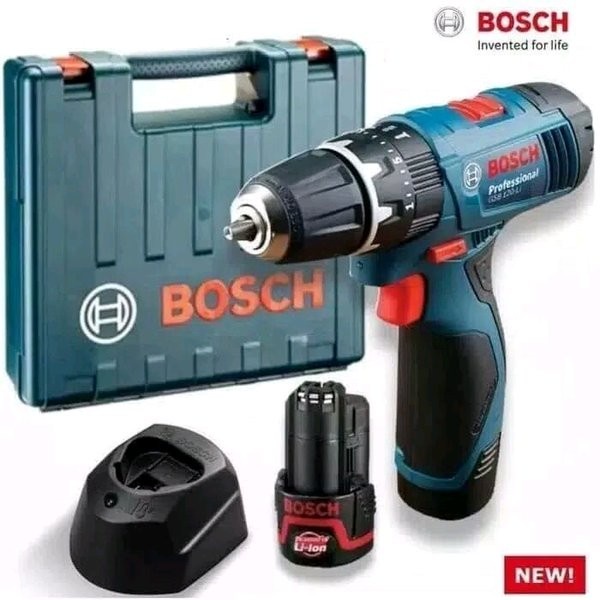 BOR CORDLESS BOSCH 12V GSB 120 2BATERAI