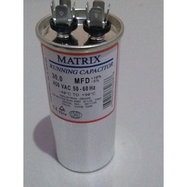 Capacitor AC Matrik 30uf (MFD)