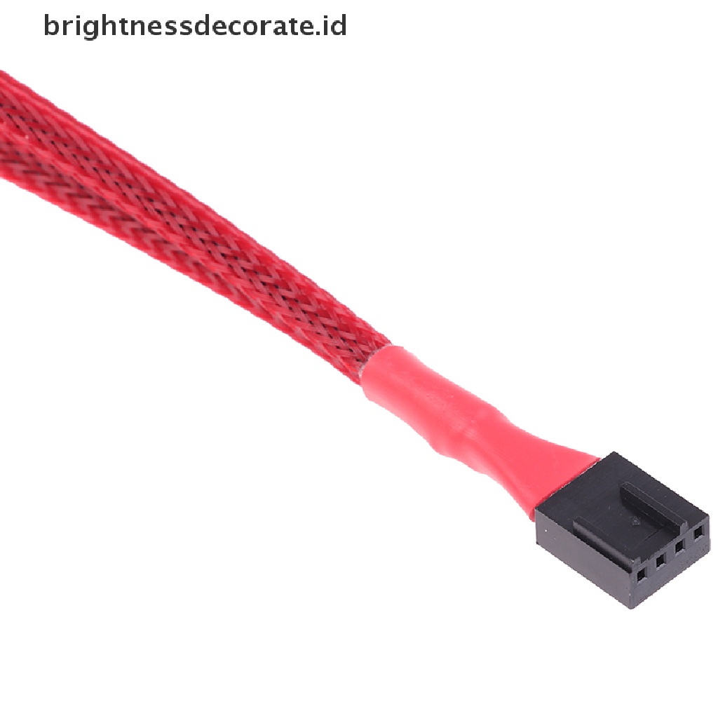 [birth] 1Pc Red Computer Fan Line 1 To 3 Way 4Pin PWM Fan HUB Hub Fan Extension Cable [ID]