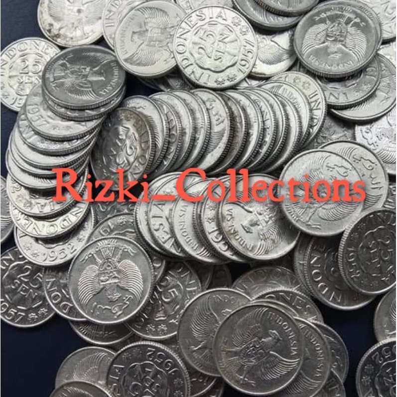 uangkuno koin 25 sen