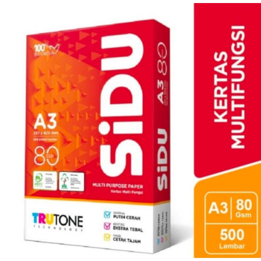 Kertas A3 Sinar Dunia 80 gram