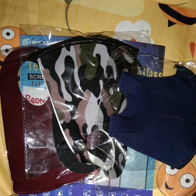 Masker Scuba Colourfull   (dapat Di Cuci,filter Tebal Menyaring Debu & Polusi Udara)