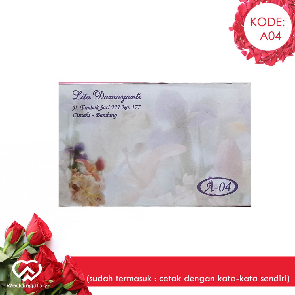 

Amplop Etnik A 04 isi 50 (Termasuk Cetak Custom Tulisan) Harga Murah