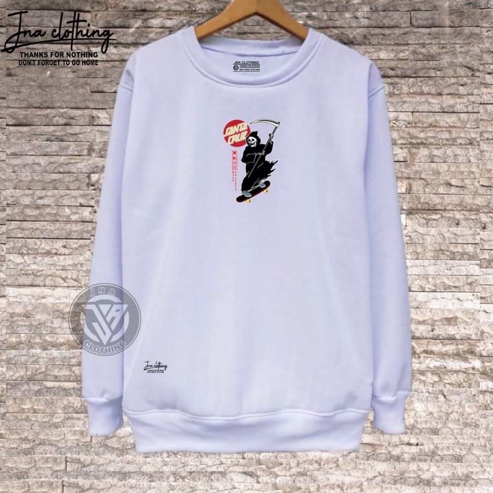 COD Crewneck Dewasa Pria Premium Sablon Gambar M - XXL Sweeter Oblong Basic Bigsize Keren Kekinian Termurah Di Bandung