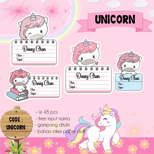 

Stiker Buku Anak custom Termurah