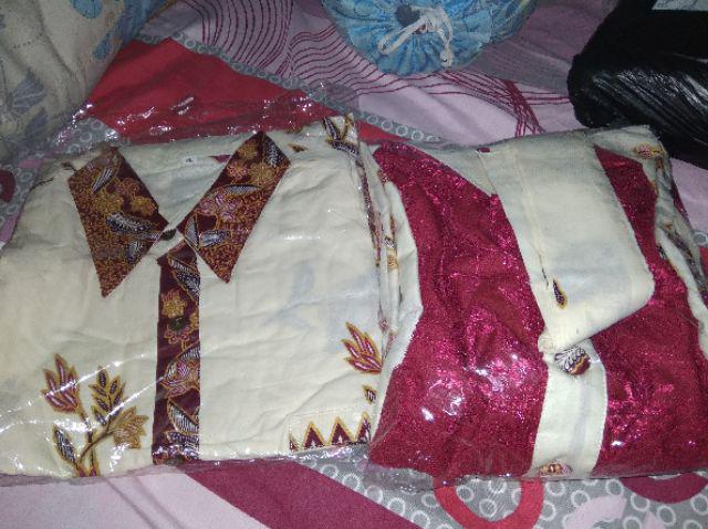 Sarimbit Batik Gamis Kanaya Kembang Sarimbit Couple Family Gamis Batik Anak Seragam Keluarga Batik