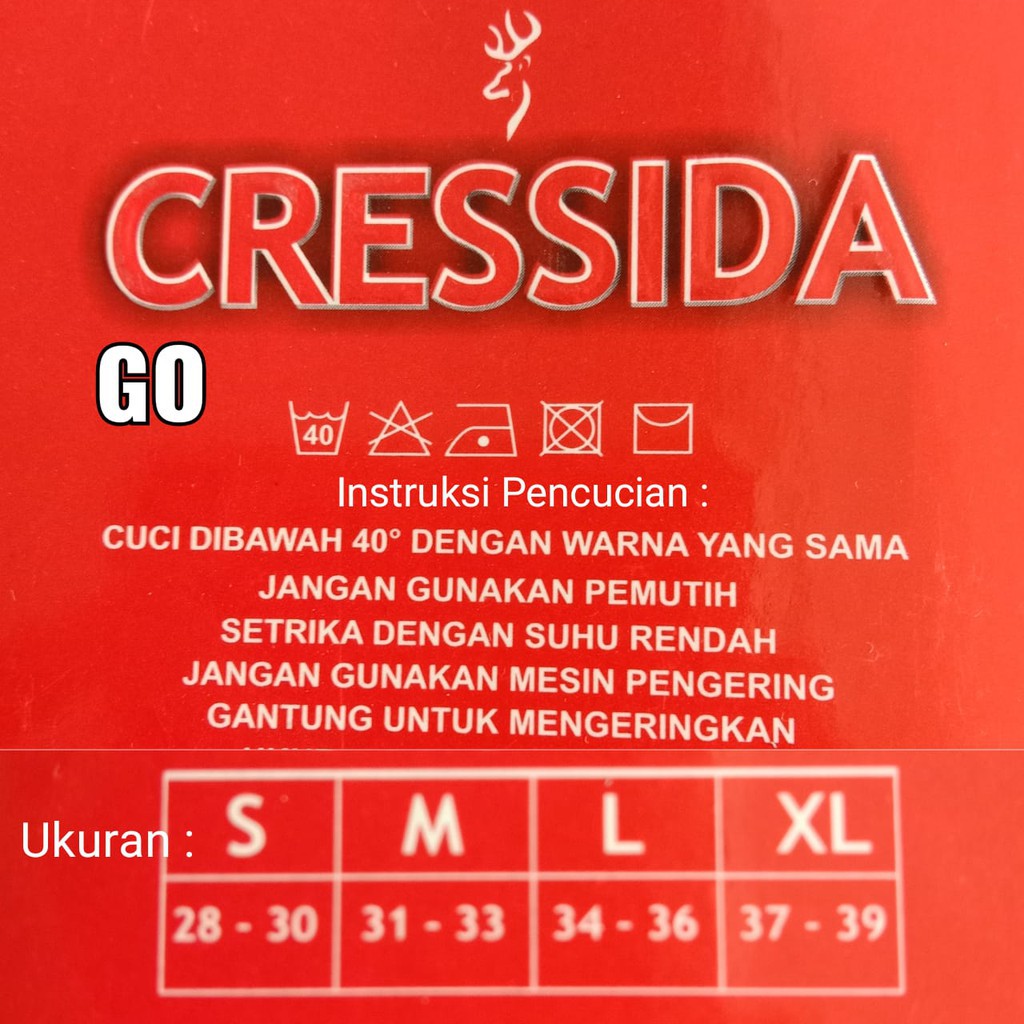 gos CRESSIDA BOXER ECD.15D Pakaian Pria Pakaian Dalam Sport Mini Boxer Underwear