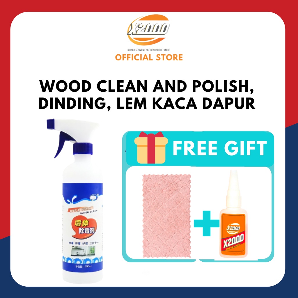 Wood Furniture - Semprotan Obat anti jamur kayu /Pembersih penghilang Jamur Kayu, dinding, kaca dapur,conditioner 500ml