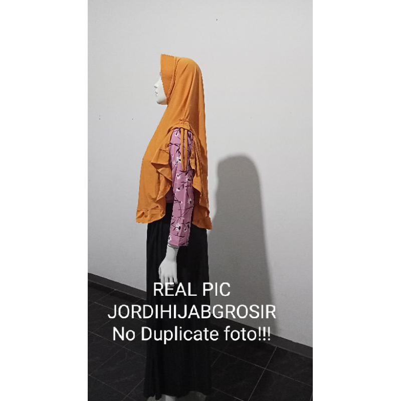 KERUDUNG JERSEY JILBAB INSTAN KHIMAR ZULEIKHO Farkha Serut Hijab serut kanan kiri jumbo JERSEY MURAH-6