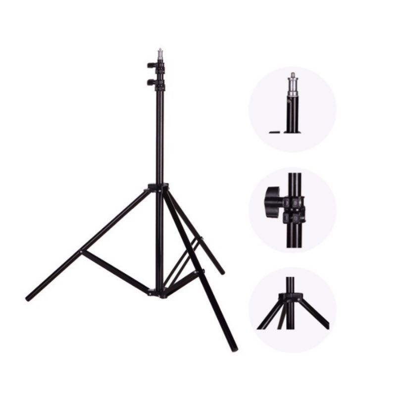 Tripod handphone 2 meter besi plus mini ball head free kualitas bagus FREE HOLDER U