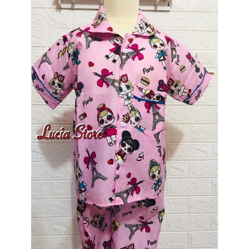 PIYAMA ANAK KARAKTER / BAJU TIDUR ANAK 1-10 TAHUN / LC01