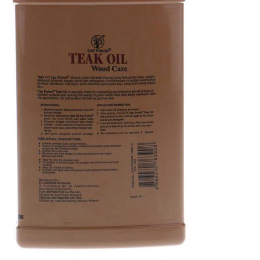 ☈ Cap Pohon Teak oil merawat permukaan kayu botol 1000 ml ☚