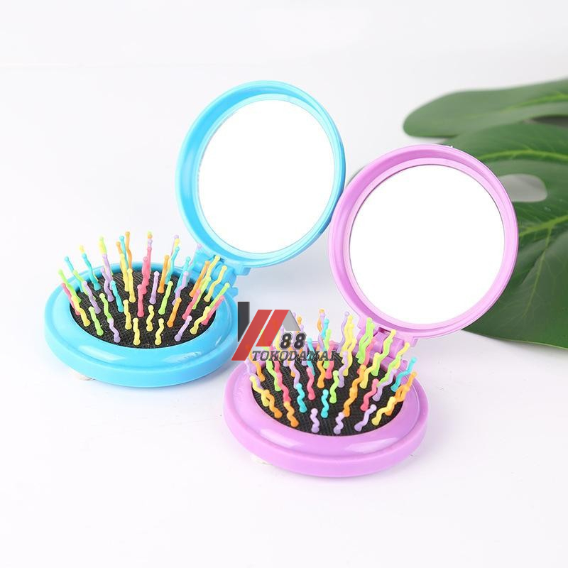 KACA SISIR  Bulat Karakter/Kaca Cermin Make Up Mini MURAH