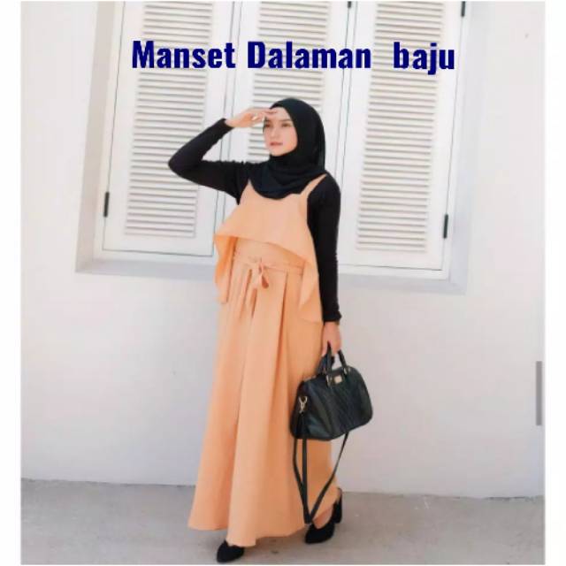MANSET BADAN SPANDEK/MANSET BAJU LENGAN PANJANG /DALAMAN BAJU WANITA /DALAMAN BRUKAT/DALAMAN BAJU