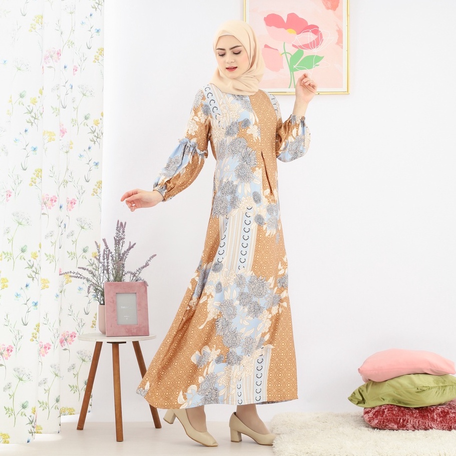 Baju Dress Baju Wanita Baju Kondangan Baju Dress Aquina Fashion Wanita Muslim Terbaru Original Produ