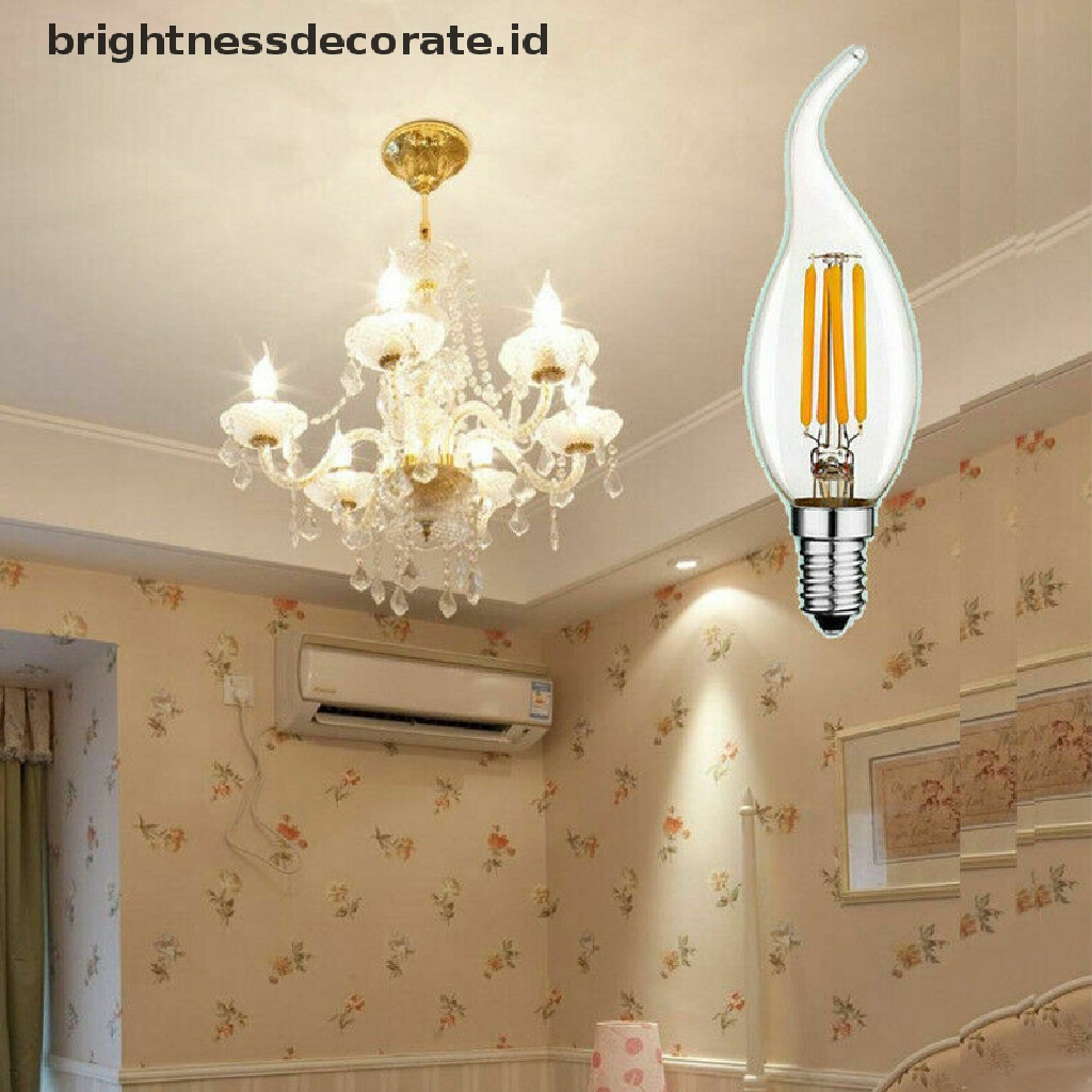 [birth] Dimmable E14 Bulb LED 2W 4W 6W Edison Retro Filament Candle Light 220V 240lm [ID]