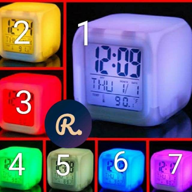 Jam Meja Led