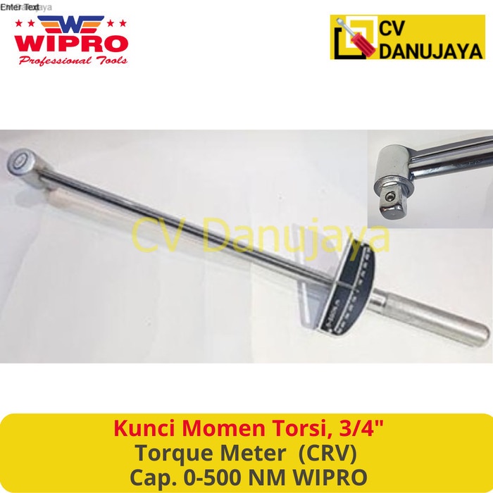 Kunci Momen Torsi Torsimeter Torque Meter 3/4 Inch WIPRO