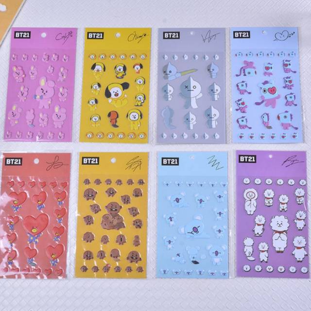 Stiker KPOP 3D/Sticker Lucu untuk Handphone,Buku dan Benda Lainnya