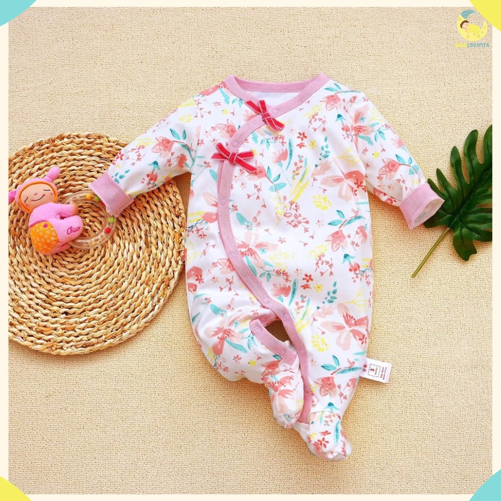 [COD] Jumper bayi lengan panjang motif PITA BUNGA / baju bayi IMPOR KOREA 0-24 BULAN / Jumper bayi perempuan/babylovanta