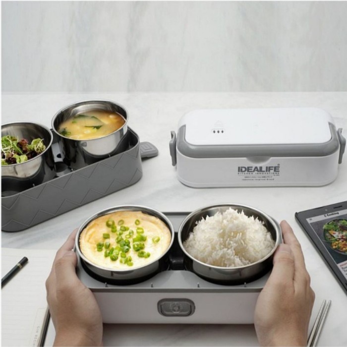 

Electric Lunch Box Penghangat Makanan Elektrik 4 Bowl IDEALIFE IL 110A