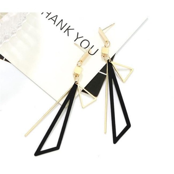 Anting Artistic Long Drop Fashion Model Korea Terbaru Elegant