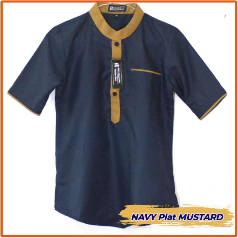 KOKO KURTA PAKISTAN LENGAN 3/4 BAHAN TOYOBO WARNA LILAC HITAM MOCCA ABU NAVY MUSTARD