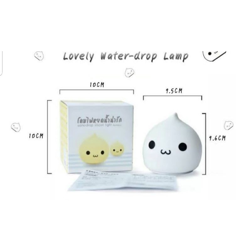 Lampu Hias Kamar/Lampu Tidur Bentuk WATERDROP Lucu Lampu Tidur LED