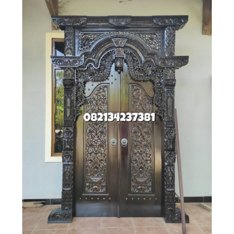 Pintu Gebyok Gapura | Gebyok Ukir Jepara | Pintu Ukir Jati
