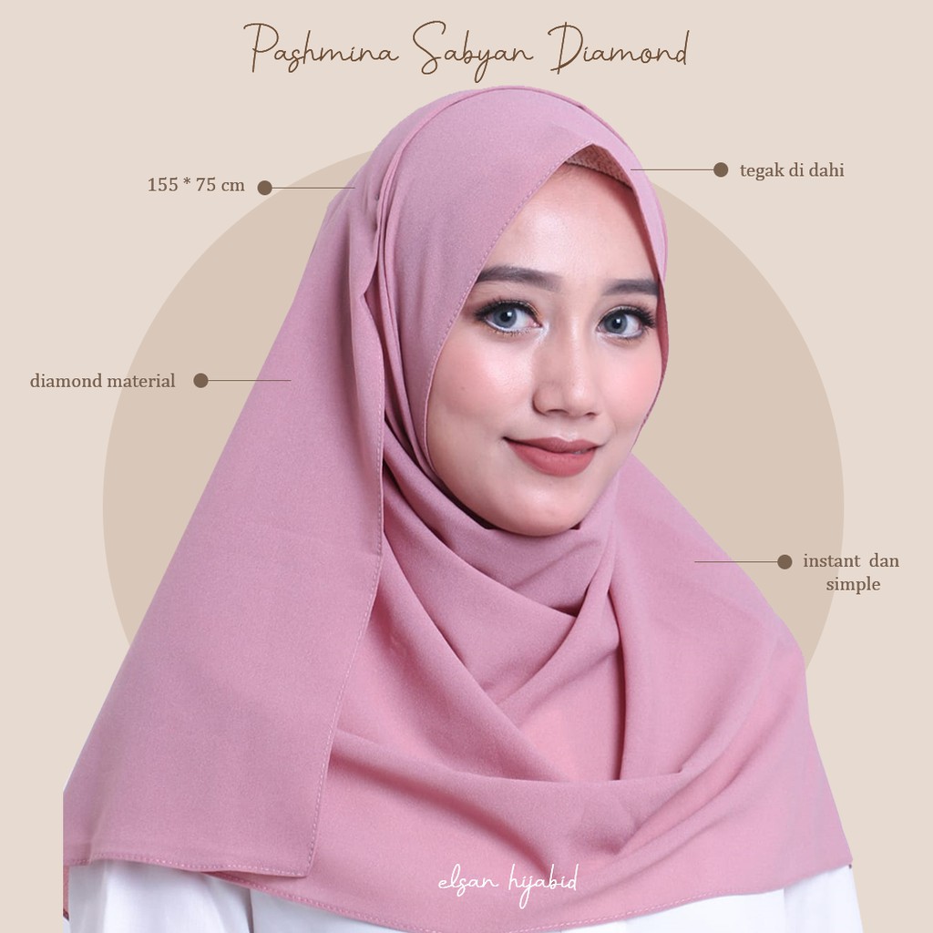 Pasmina sabyan instan diamond