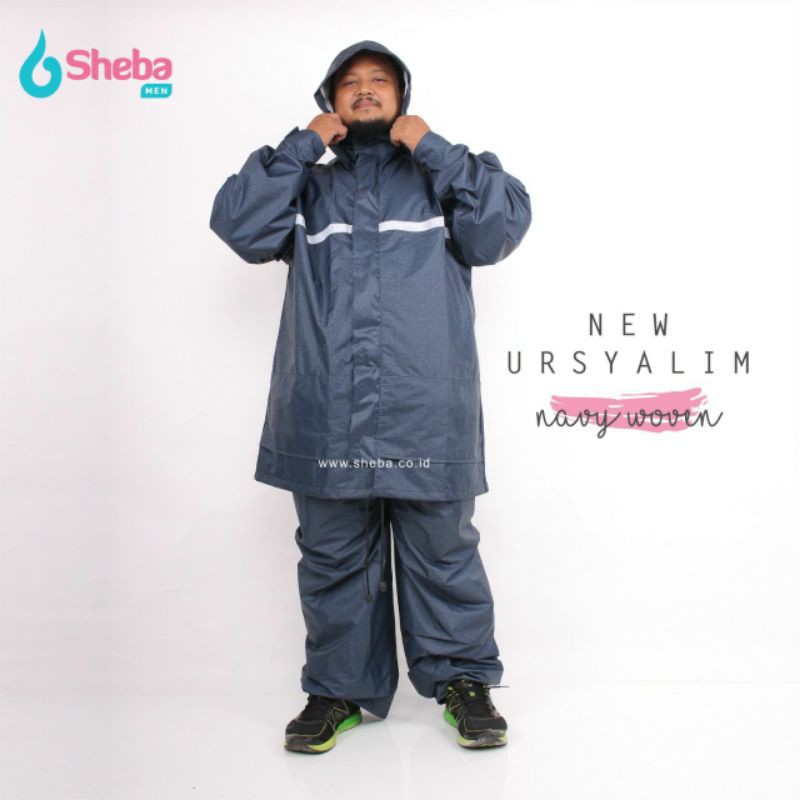 [SHEBA] Jas Hujan Muslim Ursyalim /Jas Hujan Pria Jumbo/ Jas Hujan Jumbo