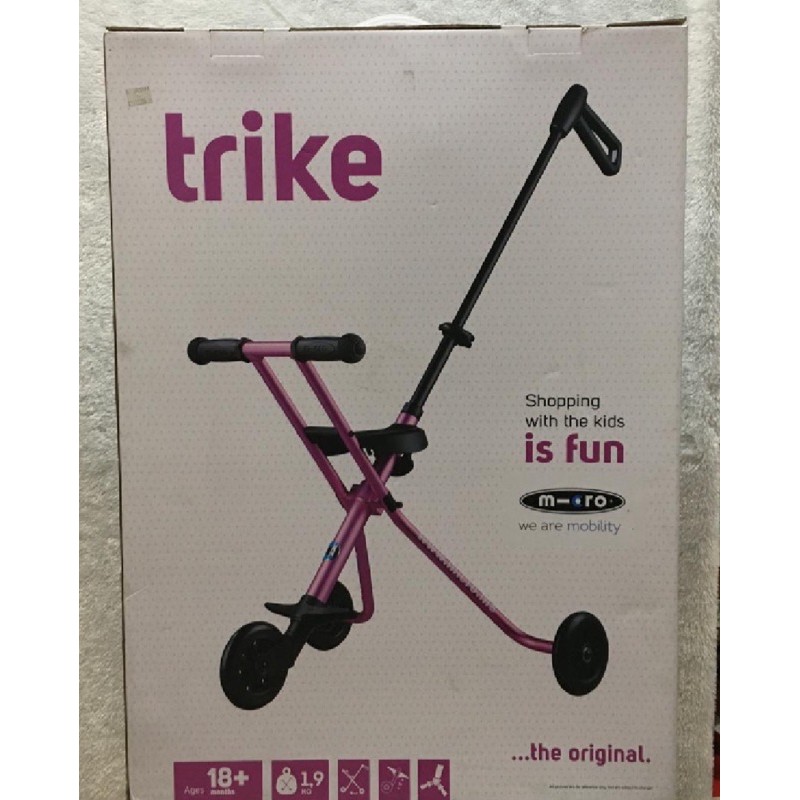 (ORIGINAL) MICRO Trike Black / MICRO trike deluxe gold / micro trike gold with BELT / micro trike black / micro trike pink / micro trike deluxe pink / READYSTOK / TRIKE ORIGINAL / sepeda roda 3 / kereta dorong anak / sepeda trike