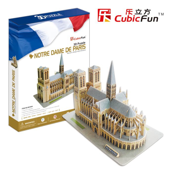Image of CUBICFUN Notre Dame De Paris L MC054h - 3D Puzzle #1