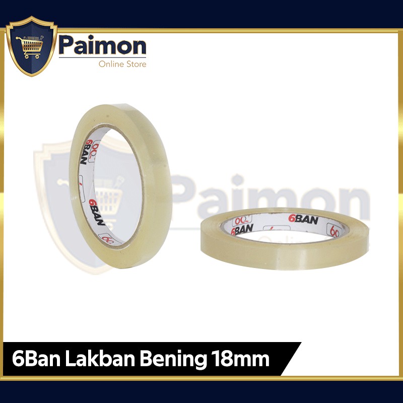 

Lakban Bening 12mm x 90 YARD - Lakban Bening Murah Berkualitas 6BAN