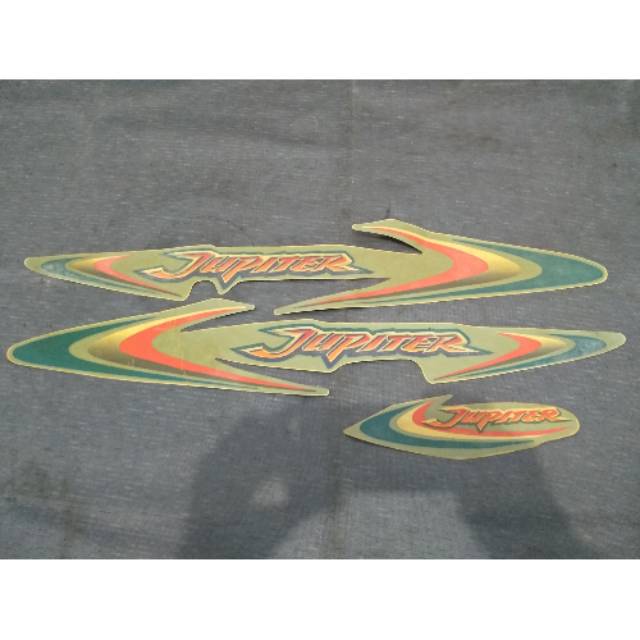 Striping jupiter 2002 hijau silver tosca yamaha